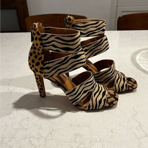 Jessica Simpson Zebra and Leopard Print Heels